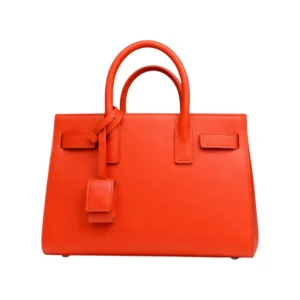 Desinerhandbagsny Premium Structured Orange Handbag for Women
